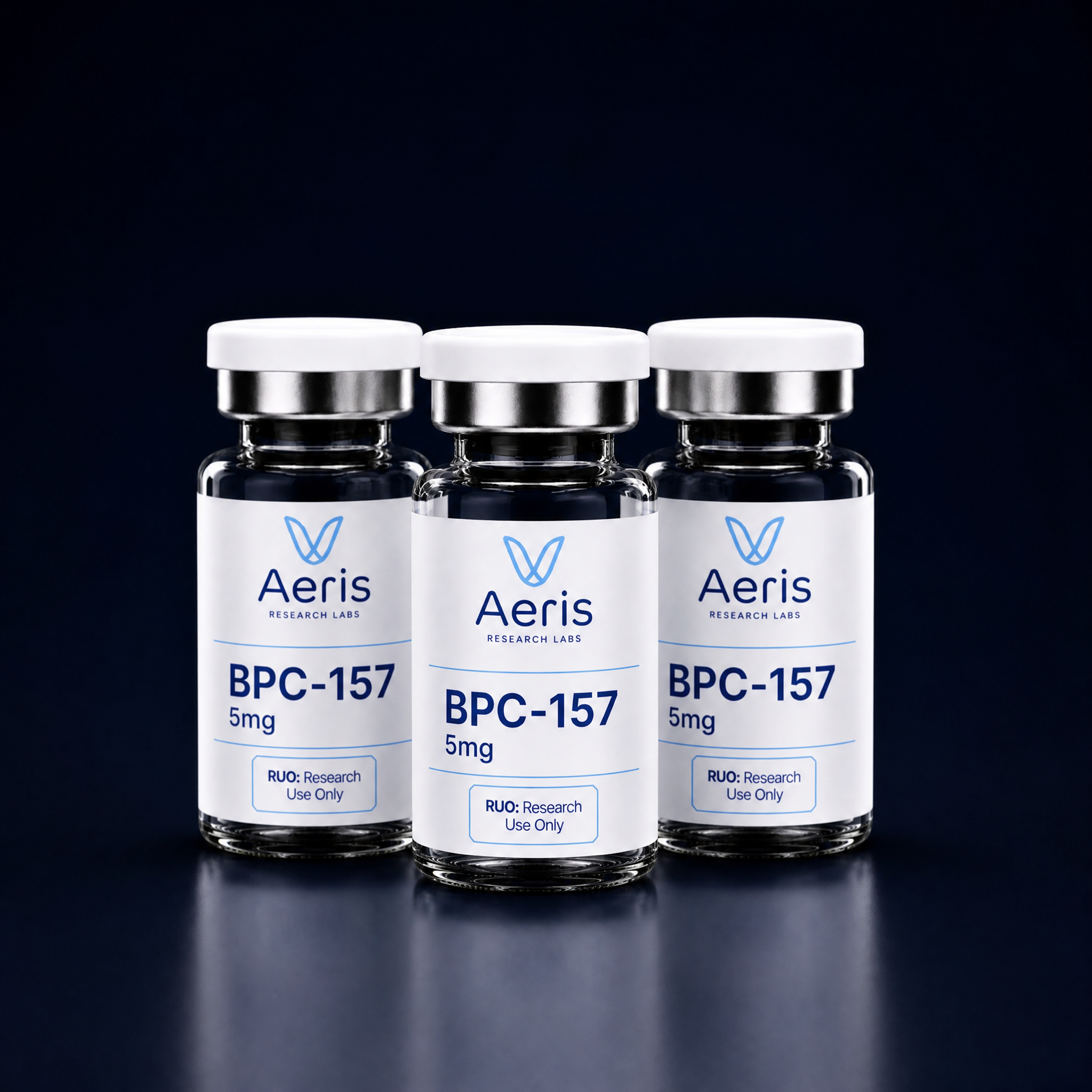 Bpc 157 5mg — 3-vial pack — Aeris Research Labs, research use only
