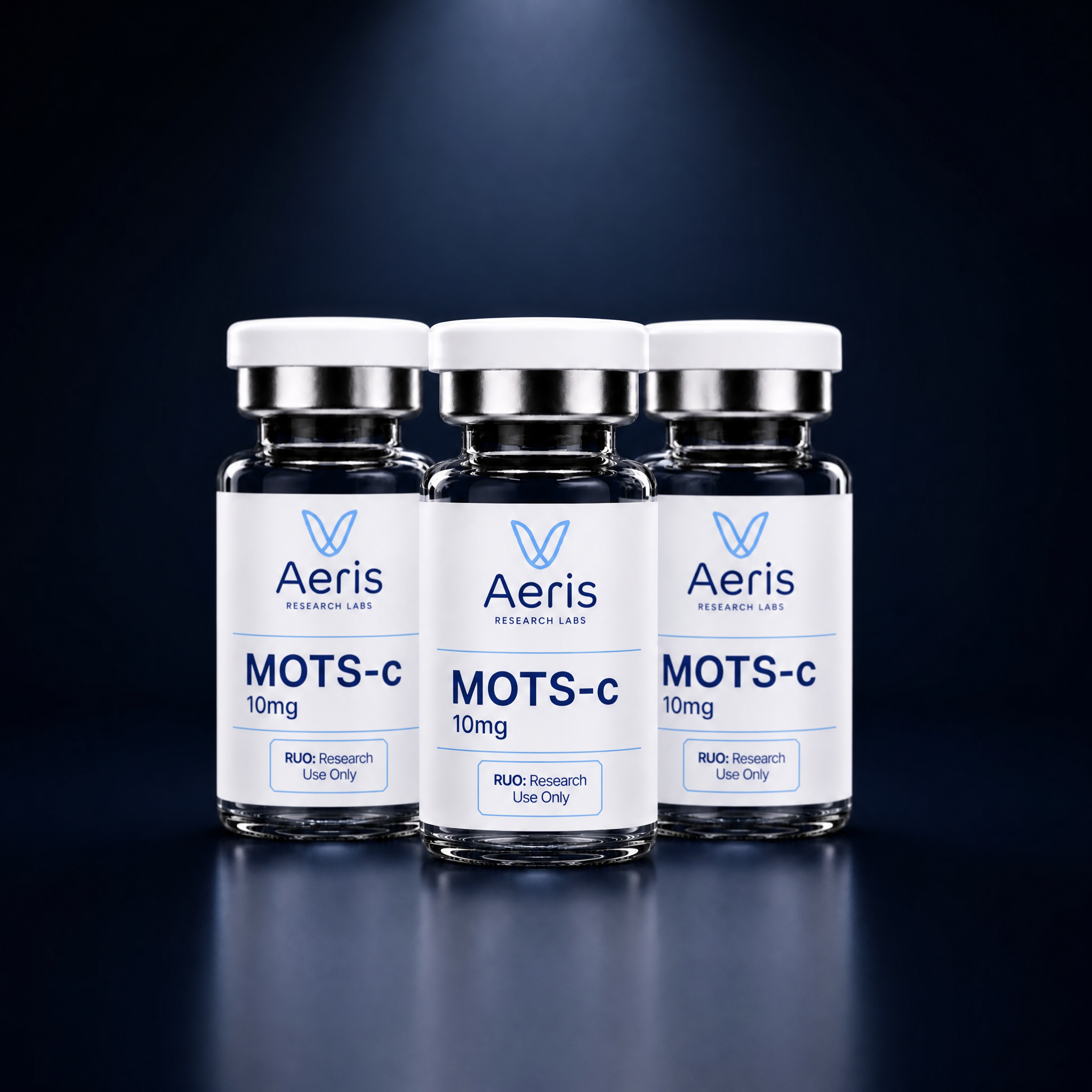 Mots C 10mg — 3-vial pack — Aeris Research Labs, research use only