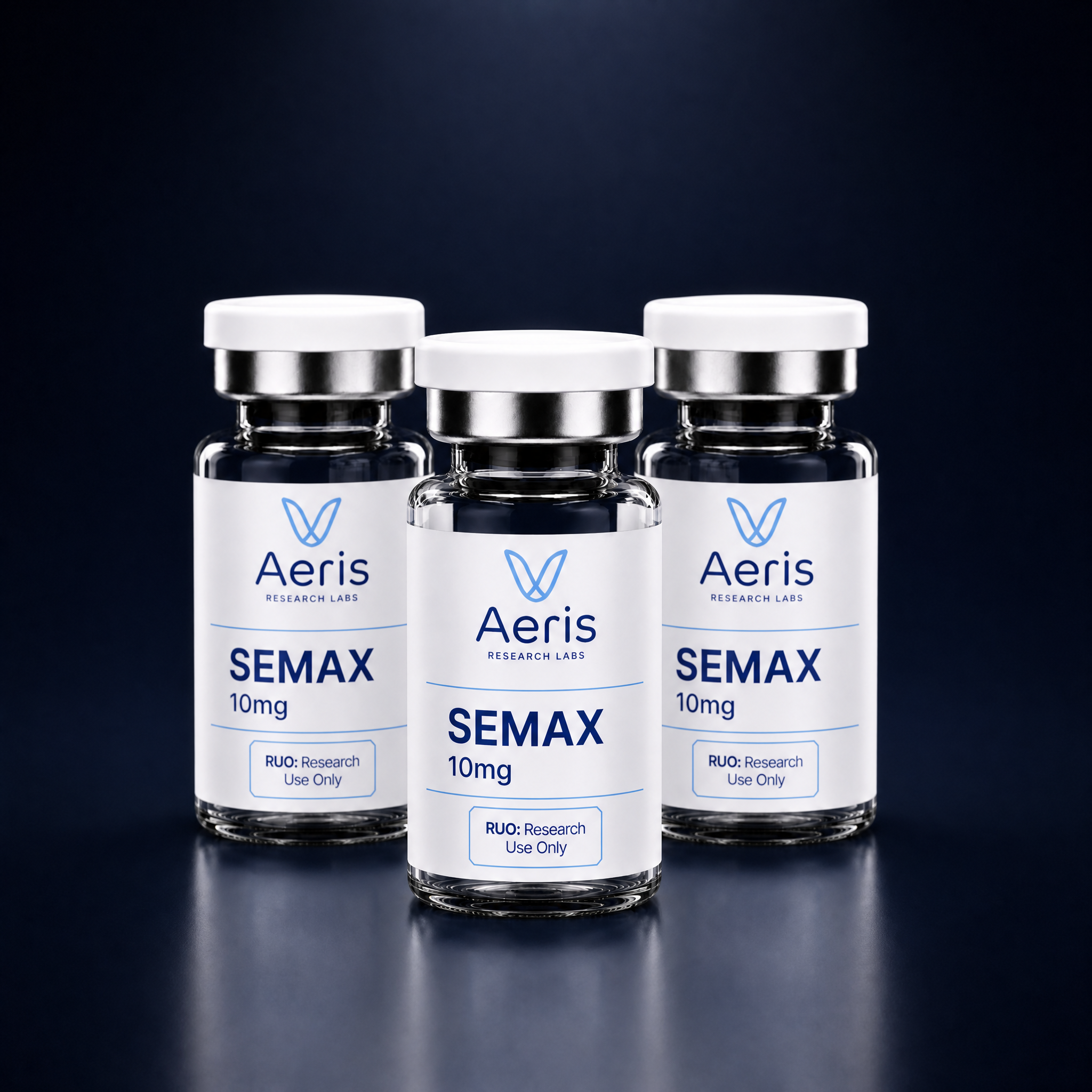 Semax 10mg — 3-vial pack — Aeris Research Labs, research use only