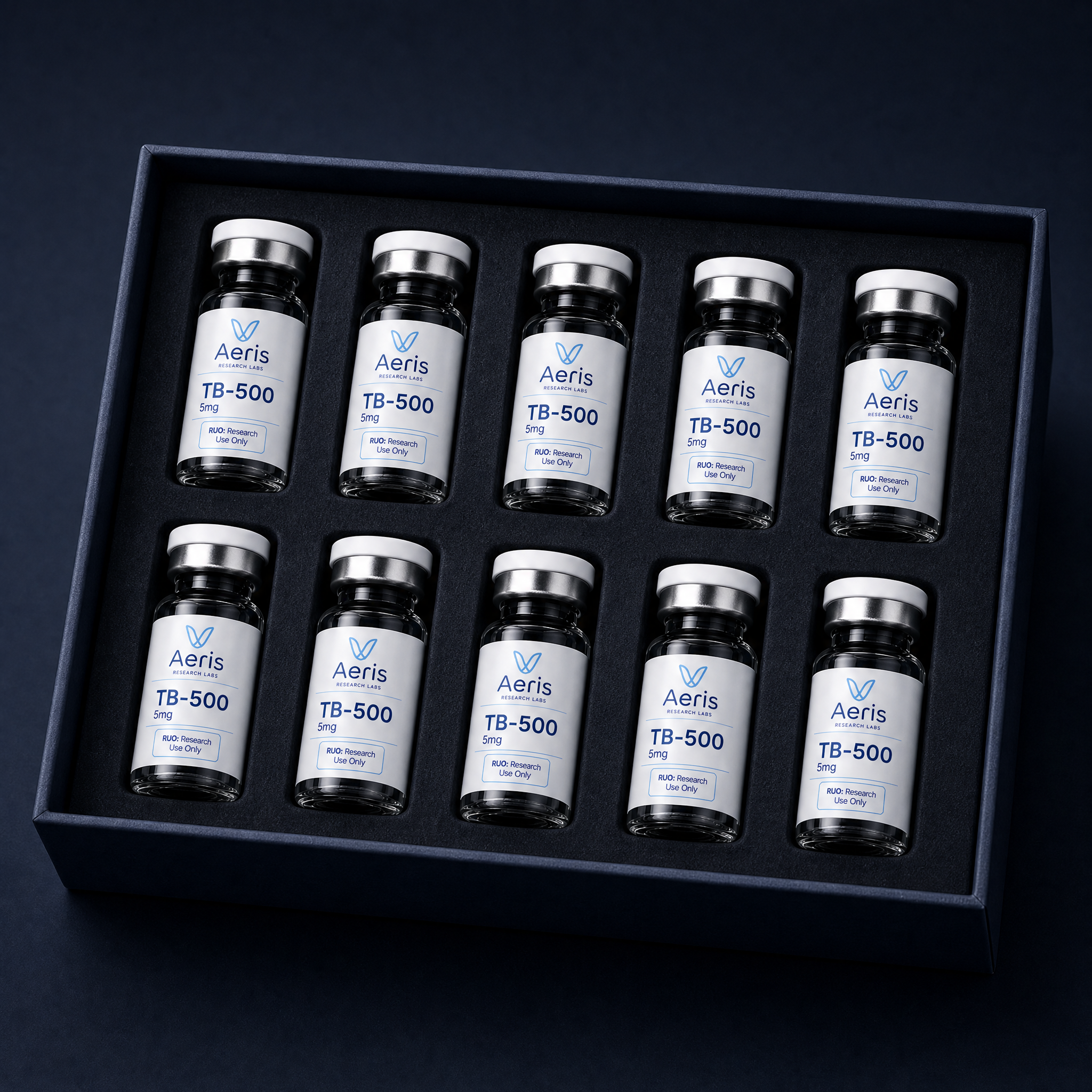 Tb 500 5mg — 10-vial tray — Aeris Research Labs, research use only